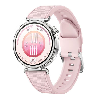 Woven Texture Two Color Silicone Watch Band, 18mm
