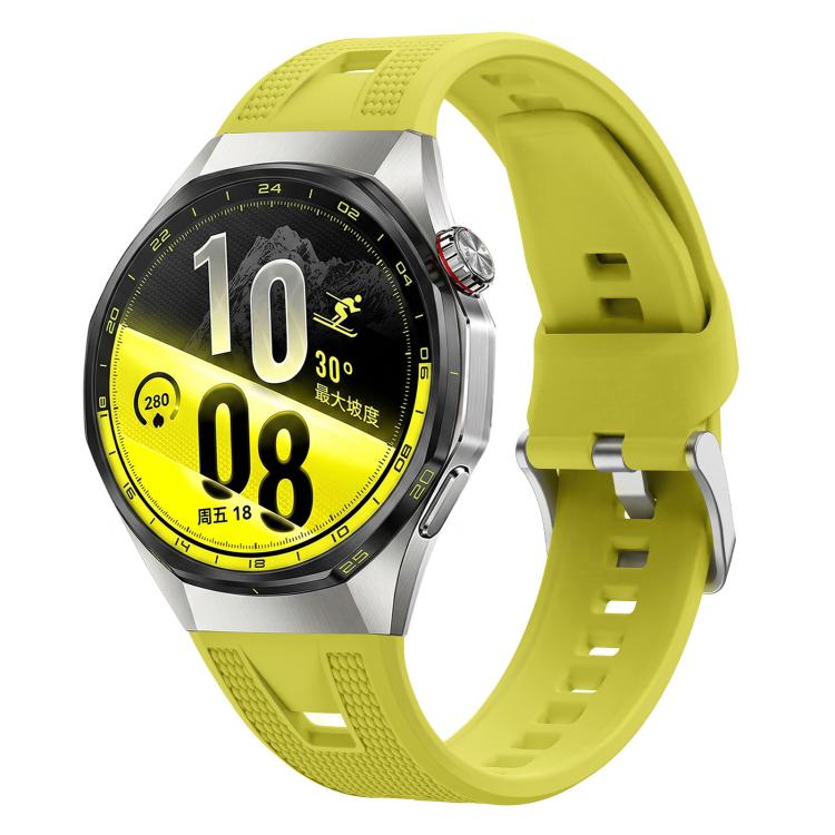 Woven Texture Solid Color Silicone Watch Band, For Huawei Watch GT 7 Pro / GT 6 Pro 46mm