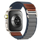 Retro Vegan Leather Label Silver Hook Alpine Nylon Loop Watch Band, For Huawei Watch Fit 5 / Fit 5 Pro / Fit 4
