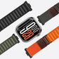 Retro Vegan Leather Label Silver Hook Alpine Nylon Loop Watch Band, For Huawei Watch Fit 5 / Fit 5 Pro / Fit 4