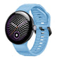 Wave Texture Solid Color Silicone Watch Band, For Google Pixel Watch 5 / 4 / 3 45mm