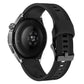 Woven Texture Pin Buckle Solid Color Silicone Watch Band, 22mm