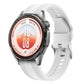 Woven Texture Pin Buckle Solid Color Silicone Watch Band, 22mm