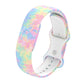 Butterfly Buckle Printed Silicone Watch Band, For Google Fitbit Air