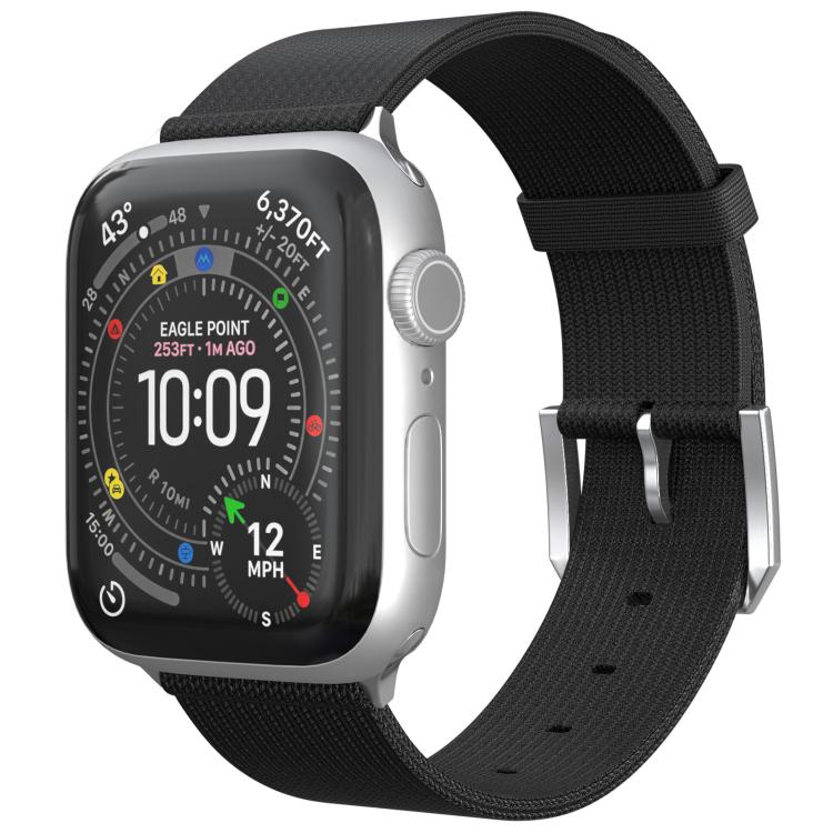 Double-Stitch Knitted Integrated Nylon Watch Band, For Apple Watch 46mm / 49mm / 45mm / 44mm, For Apple Watch 42mm / 41mm / 40mm / 38mm