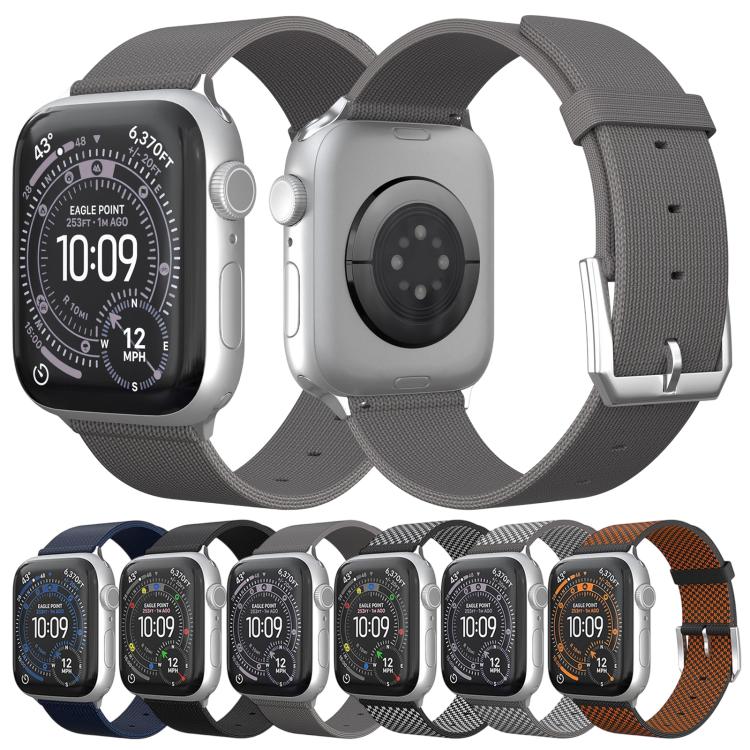 Double-Stitch Knitted Integrated Nylon Watch Band, For Apple Watch 46mm / 49mm / 45mm / 44mm, For Apple Watch 42mm / 41mm / 40mm / 38mm