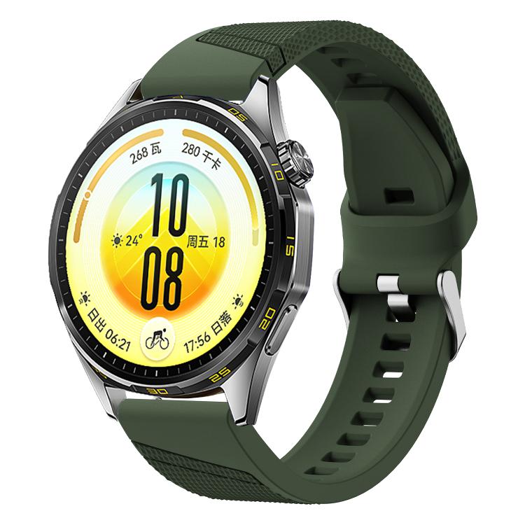 Textured Silicone Watch Band, 22mm