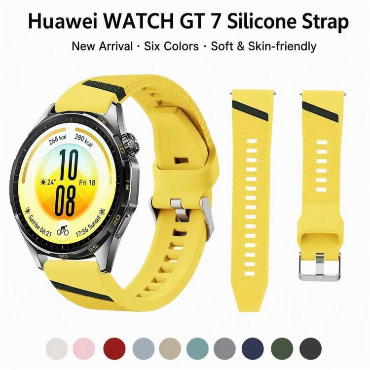 Textured Silicone Watch Band, 22mm