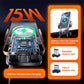 Car wireless charging holder with 75W label, magnetic head, and dual charging ports