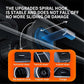 Car vent phone holder clamp showing upgraded spiral hook and multiple vent-fit shapes