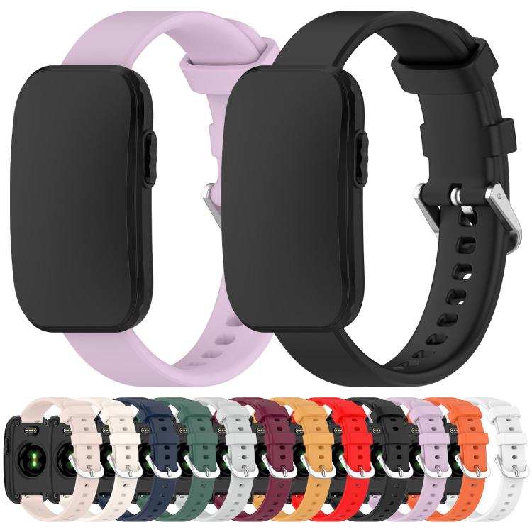 Slim Look Solid Color Silicone Watch Band, For Garmin CIRQA Smart Band