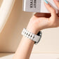 Press Button Mountain Armor Magnetic Silicone Watch Band, 18mm, 22mm