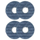 JUNSUNMAY 4 PCS/Pack Washable Mop Pads Replacement for Eufy Robot Vacuum Omni C20