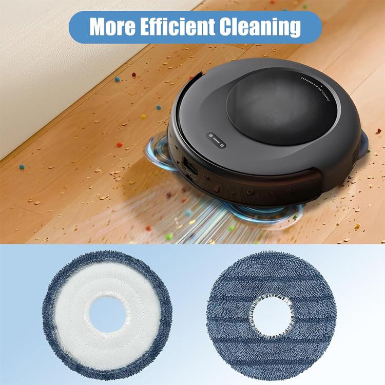 JUNSUNMAY 4 PCS/Pack Washable Mop Pads Replacement for Eufy Robot Vacuum Omni C20