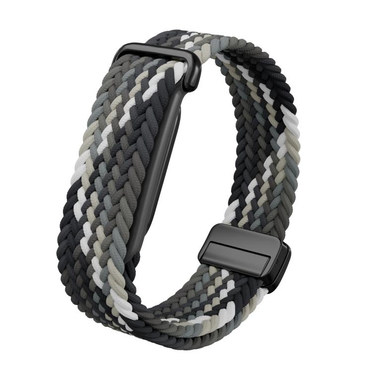 TPU Case Integrated Magnetic Clasp Nylon Braided Loop Watch Band, For Google Fitbit Air