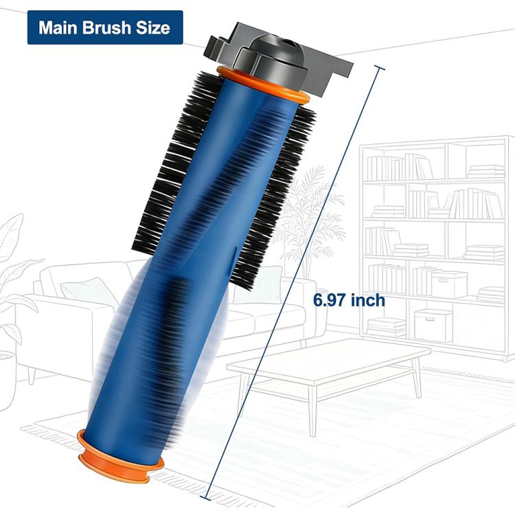 JUNSUNMAY Sweeper Main Clean Brush for Shark AV2501S / AV2501AE / RV2502AE, 2 PCS/Pack, 1 PCS/Pack