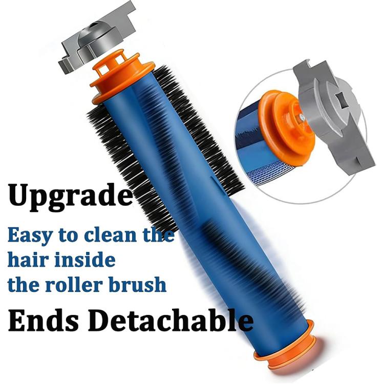 JUNSUNMAY Sweeper Main Clean Brush for Shark AV2501S / AV2501AE / RV2502AE, 2 PCS/Pack, 1 PCS/Pack