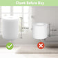 Foam filter cylinder pair with different heights for vacuum replacement