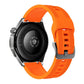 Double-Sided Honeycomb Texture Pin Buckle Solid Color Silicone Watch Band, 22mm