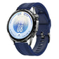Double-Sided Honeycomb Texture Pin Buckle Solid Color Silicone Watch Band, 22mm