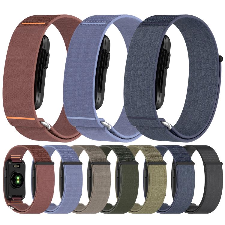Fine Woven Nylon Hook and Loop Fastener Watch Band, For Garmin CIRQA  Wristband, For Garmin CIRQA  Armband