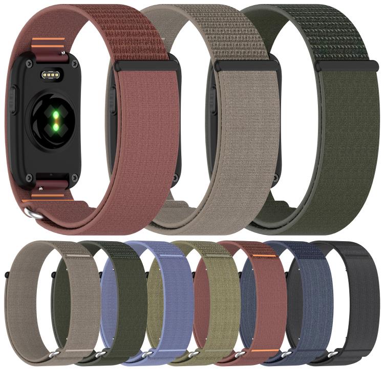 Fine Woven Nylon Hook and Loop Fastener Watch Band, For Garmin CIRQA  Wristband, For Garmin CIRQA  Armband