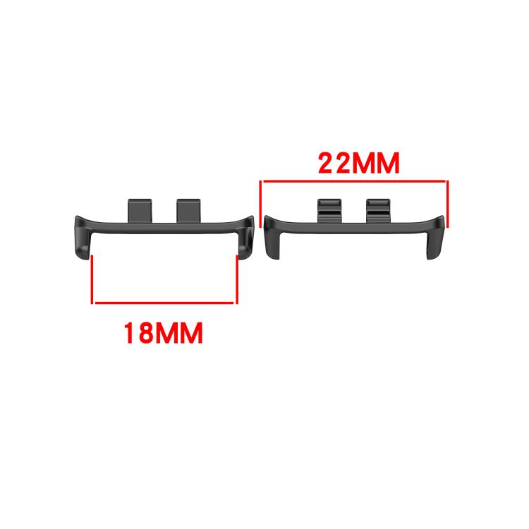 One Pair 18mm Metal Lug Watch Band Connectors, For Honor Band 11 / Band 11 Pro