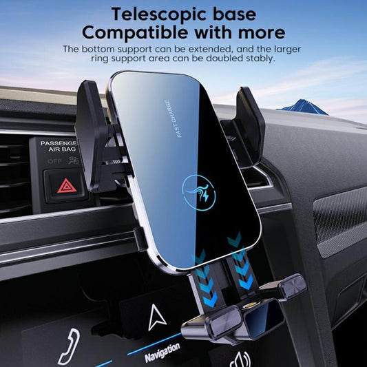 X14s 15W Wireless Car Charger 360 Degree Rotating Auto-Clamping Vent Mount Phone Holder