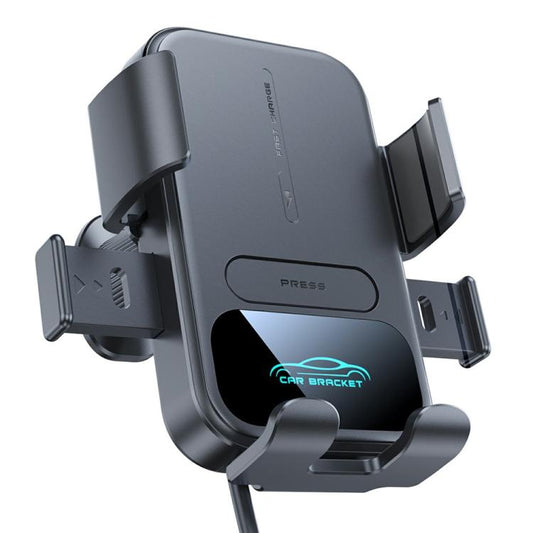 X17 15W Qi Wireless Charger Car 360-Degree Rotating Air Vent Phone Holder