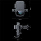 Qi wireless car phone charger holder with front and side view measurements