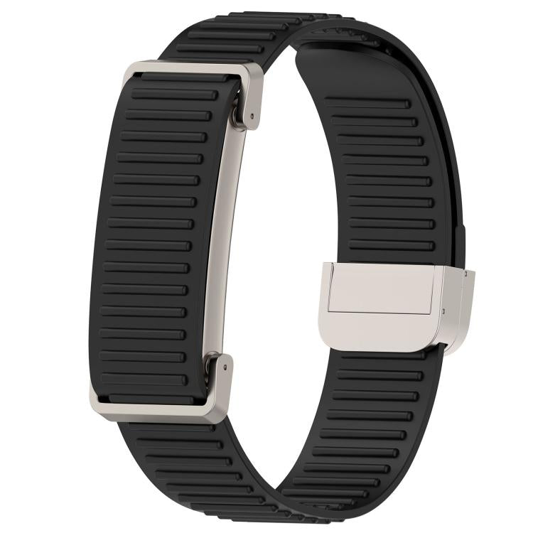 High-Stretch Magnetic Buckle Silicone Watch Band, For Google Fitbit Air