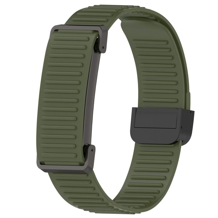 High-Stretch Magnetic Buckle Silicone Watch Band, For Google Fitbit Air