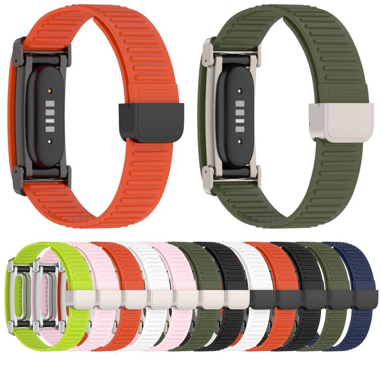 High-Stretch Magnetic Buckle Silicone Watch Band, For Google Fitbit Air