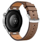 Press Button Pin Buckle Flat Tail Genuine Leather Watch Band, 18mm