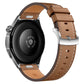 Press Button Pin Buckle Flat Tail Genuine Leather Watch Band, 18mm
