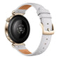 Press Button Pin Buckle Flat Tail Genuine Leather Watch Band, 18mm