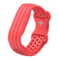 Butterfly Buckle Perforated Solid Color Silicone Watch Band, For Google Fitbit Air