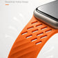 Diagonal Texture Perforated Magnetic Silicone Watch Band, For Apple Watch 46mm / 49mm / 45mm / 44mm, For Apple Watch 42mm / 41mm / 40mm / 38mm