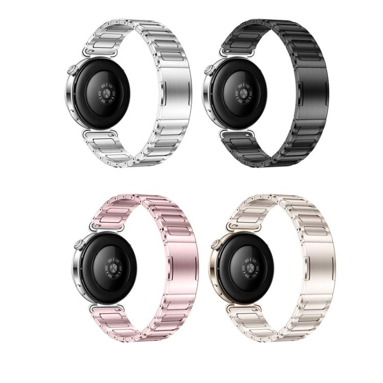 Quick Release Spring Bar Design I-Shaped Folding Clasp Titanium Metal Watch Band, 18mm