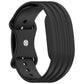 Butterfly Buckle Solid Color Silicone Watch Band, For Hume Band 2.0