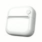 Mini thermal printer, side view with paper outlet and power button