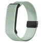 Metal Frame Magnetic Clasp Wave Pattern Elastic Nylon Watch Band, For Google Fitbit Air