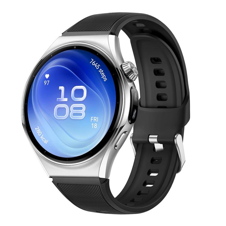 Hidden Tail Design Vertical Stripe Silicone Watch Band, 22mm