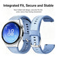Hidden Tail Design Vertical Stripe Silicone Watch Band, 22mm