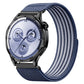 Airy Mixed Nylon Loop Metal Connector Watch Band, 22mm, 20mm, 18mm