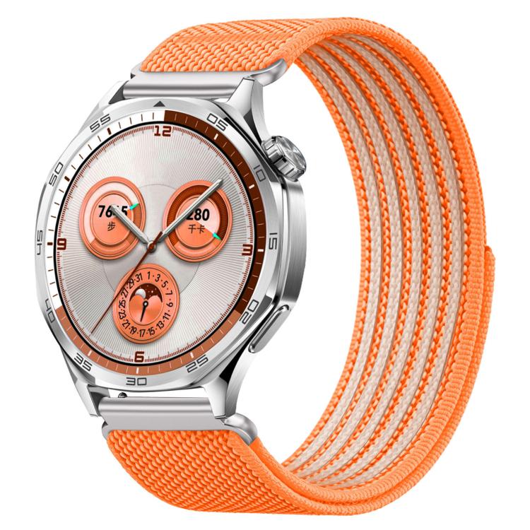 Airy Mixed Nylon Loop Metal Connector Watch Band, 22mm, 20mm, 18mm