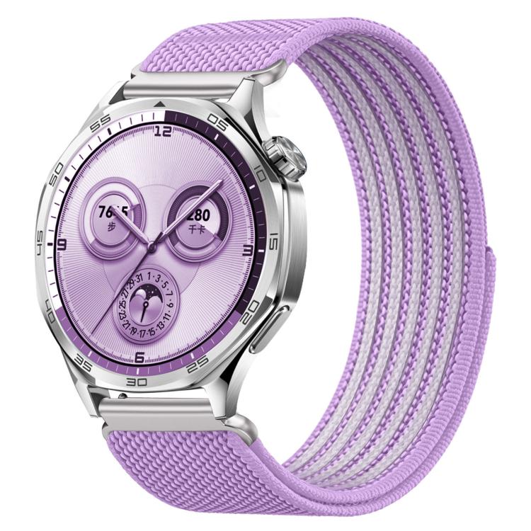 Airy Mixed Nylon Loop Metal Connector Watch Band, 22mm, 20mm, 18mm
