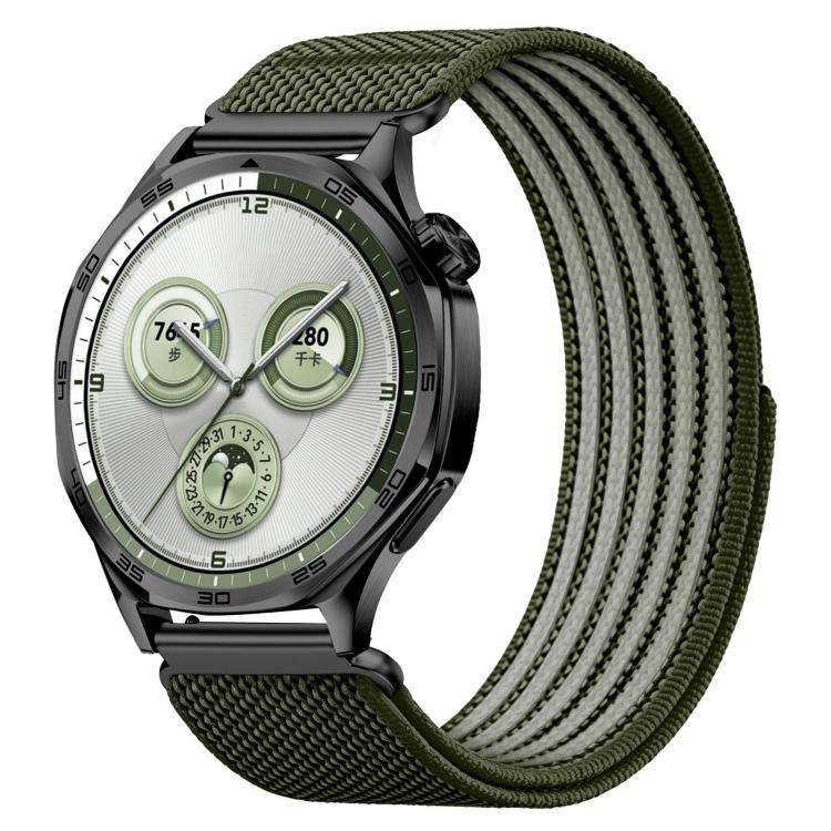 Airy Mixed Nylon Loop Metal Connector Watch Band, 22mm, 20mm, 18mm