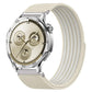 Airy Mixed Nylon Loop Metal Connector Watch Band, 22mm, 20mm, 18mm