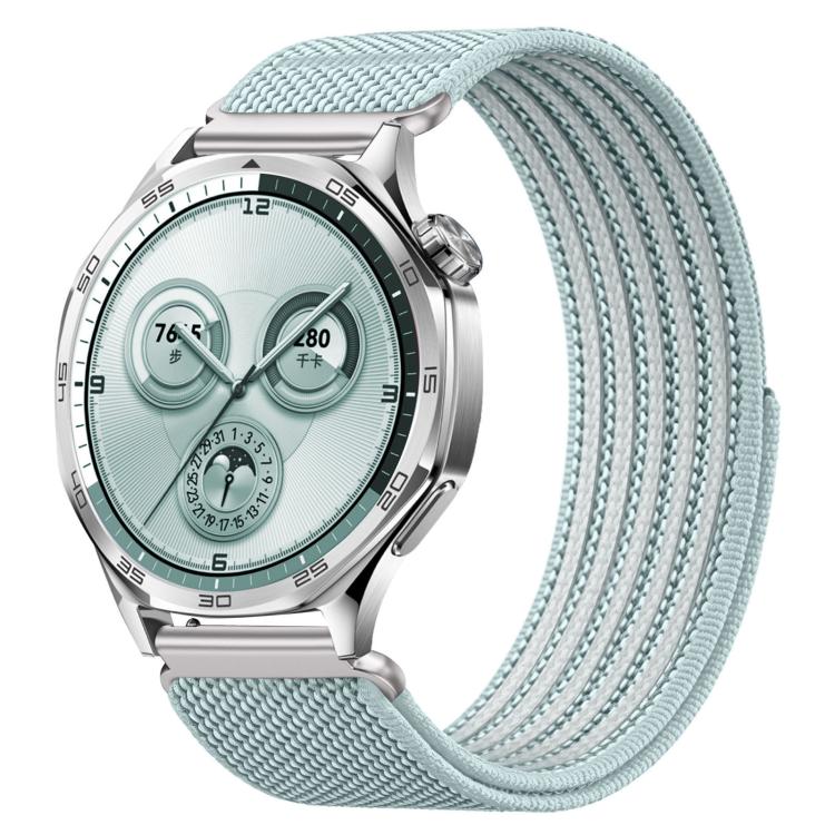 Airy Mixed Nylon Loop Metal Connector Watch Band, 22mm, 20mm, 18mm